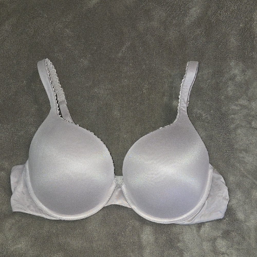 Vidtoria's Sceret Body By Victoria Perfect Shape Bra In Mauve/gray Color